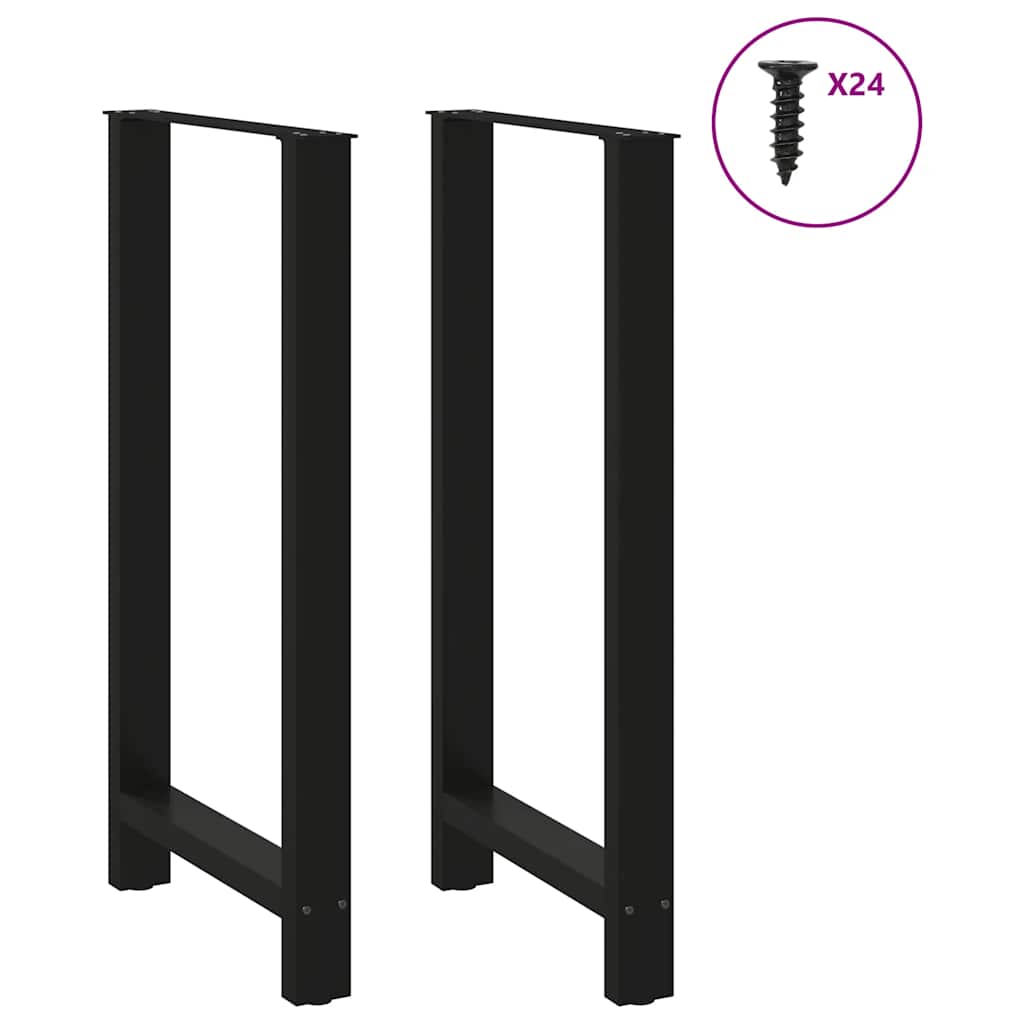 Bartafelpoten 2 st 60x(110-111) cm staal zwart is nu te koop bij PeponiXL, paradijselijk wonen!