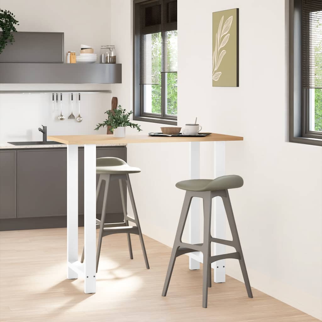 Bartafelpoten 2 st 60x(110-111) cm staal wit is nu te koop bij PeponiXL, paradijselijk wonen!