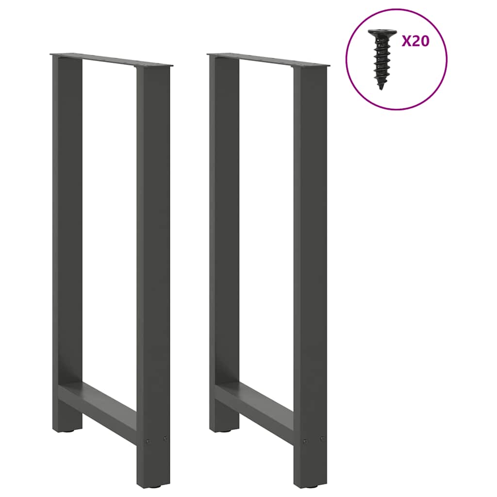 Bartafelpoten 2 st 60x(110-111) cm staal antraciet is nu te koop bij PeponiXL, paradijselijk wonen!