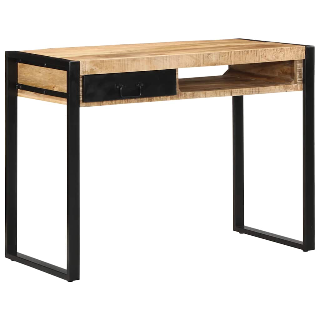 Bureau 100x50x75 cm massief ruw mangohout is nu te koop bij PeponiXL, paradijselijk wonen!