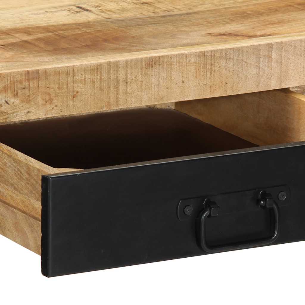Bureau 100x50x75 cm massief ruw mangohout is nu te koop bij PeponiXL, paradijselijk wonen!