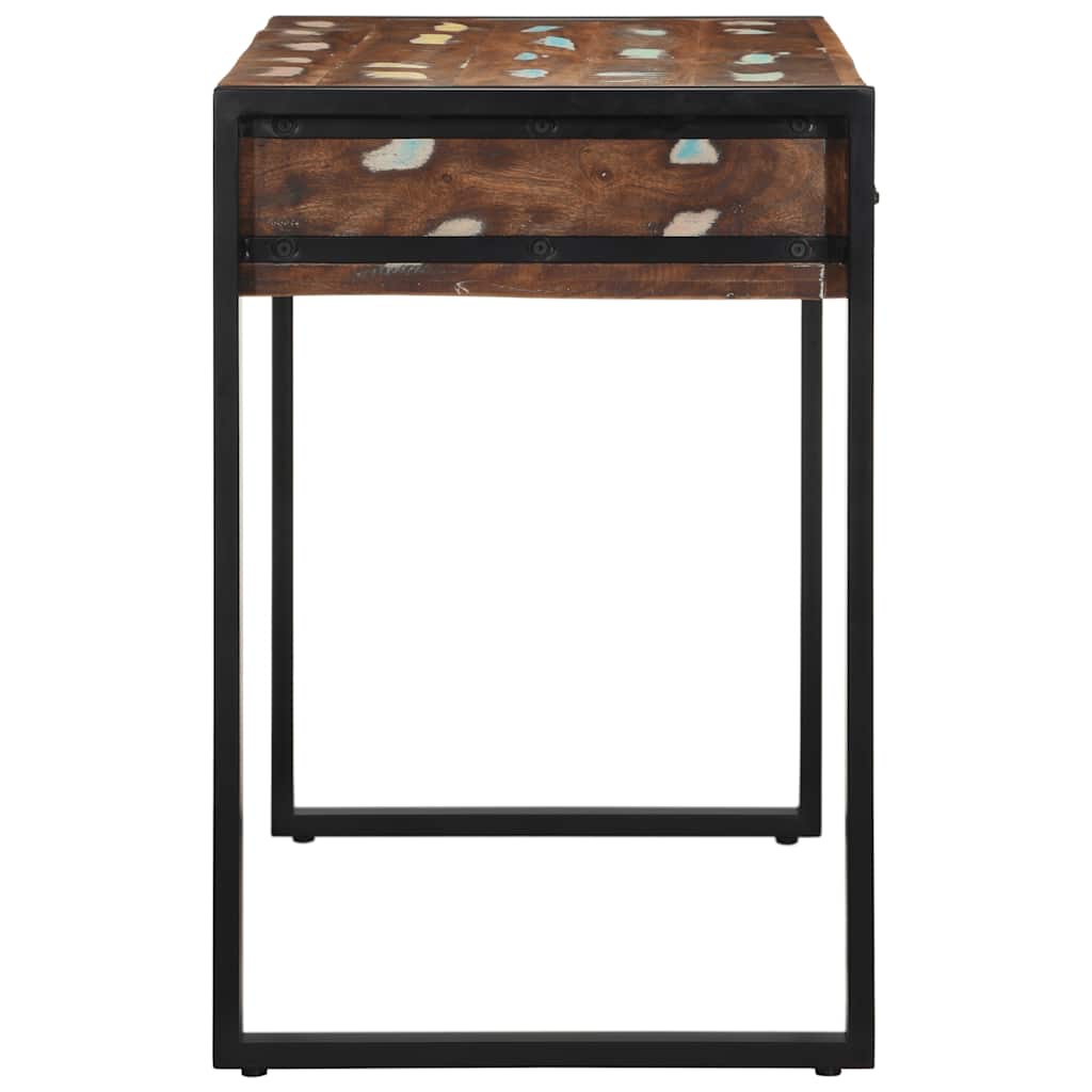 Bureau 100x50x75 cm massief gerecycled hout meerkleurig is nu te koop bij PeponiXL, paradijselijk wonen!