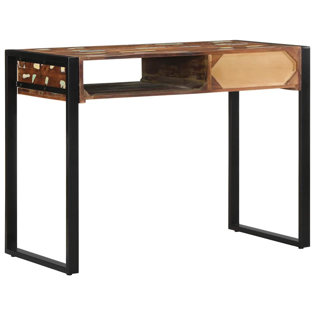 Bureau 100x50x75 cm massief gerecycled hout meerkleurig is nu te koop bij PeponiXL, paradijselijk wonen!