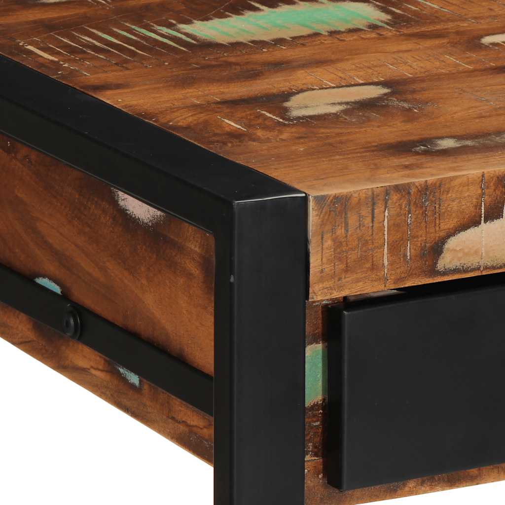 Bureau 100x50x75 cm massief gerecycled hout meerkleurig is nu te koop bij PeponiXL, paradijselijk wonen!