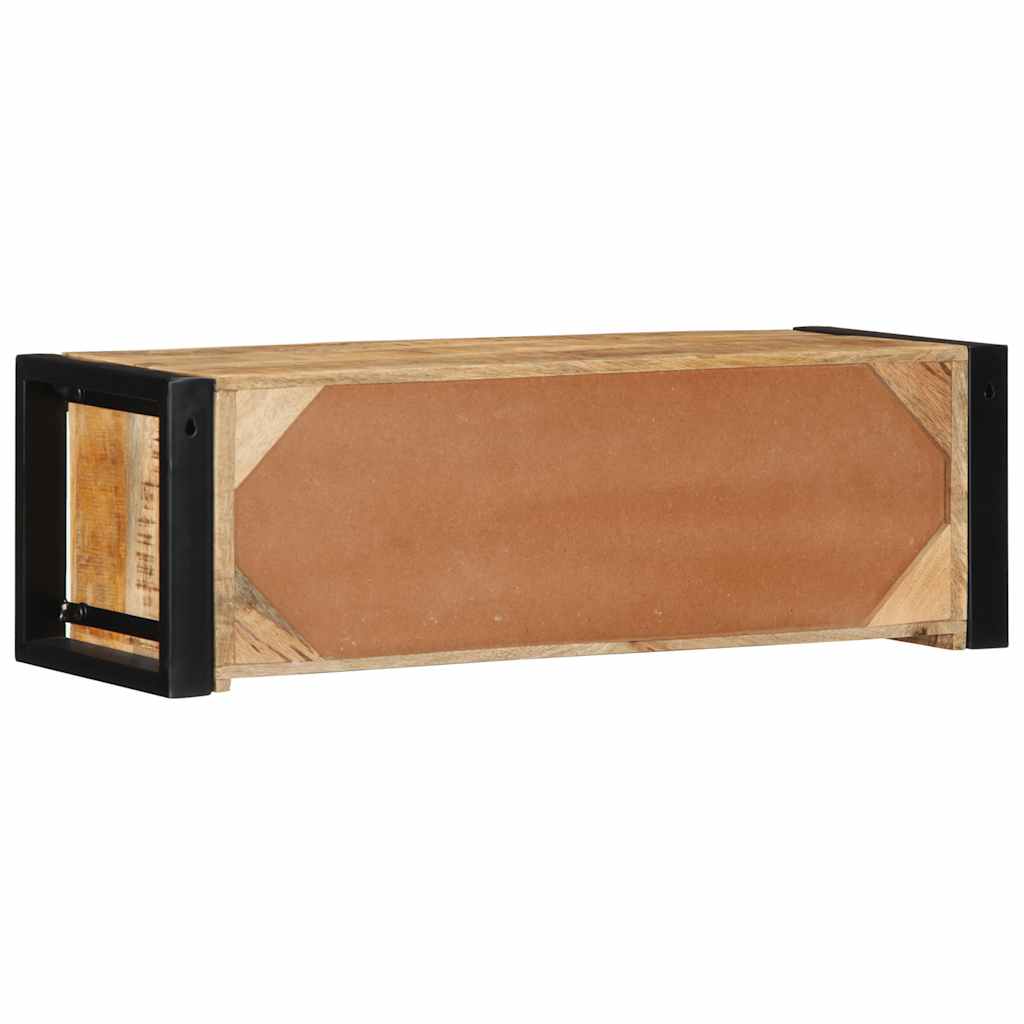 Tv-meubel 80x30x25 cm massief ruw mangohout is nu te koop bij PeponiXL, paradijselijk wonen!