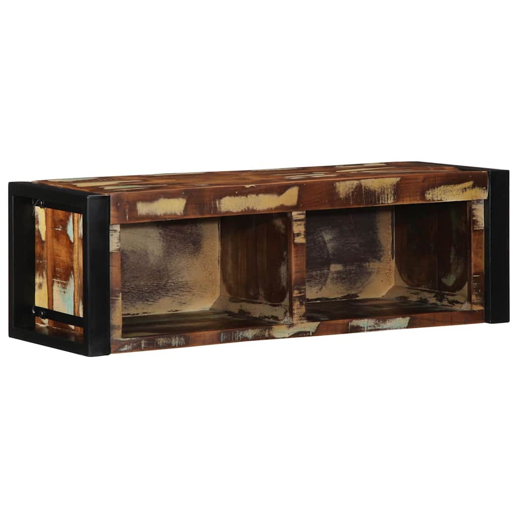 Tv-meubel 80x30x25 cm massief gerecycled hout meerkleurig is nu te koop bij PeponiXL, paradijselijk wonen!