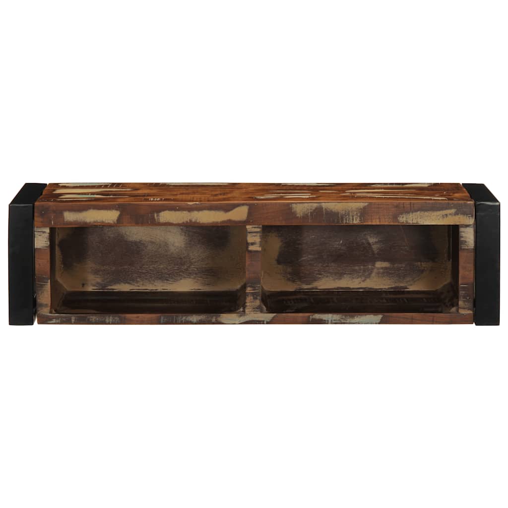 Tv-meubel 80x30x25 cm massief gerecycled hout meerkleurig is nu te koop bij PeponiXL, paradijselijk wonen!