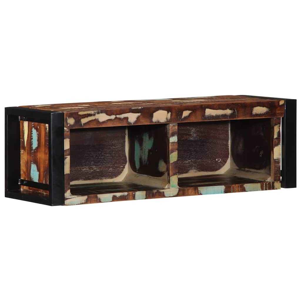Tv-meubel 80x30x25 cm massief gerecycled hout meerkleurig is nu te koop bij PeponiXL, paradijselijk wonen!