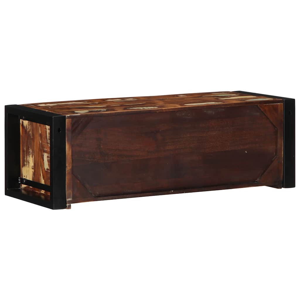 Tv-meubel 80x30x25 cm massief gerecycled hout meerkleurig is nu te koop bij PeponiXL, paradijselijk wonen!