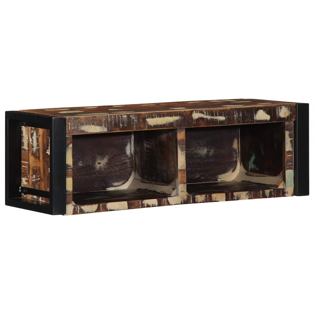Tv-meubel 80x30x25 cm massief gerecycled hout meerkleurig is nu te koop bij PeponiXL, paradijselijk wonen!