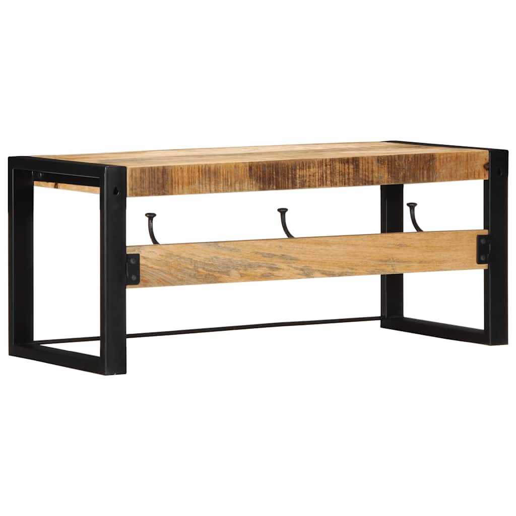 Kapstok 80x35x35 cm massief ruw mangohout is nu te koop bij PeponiXL, paradijselijk wonen!