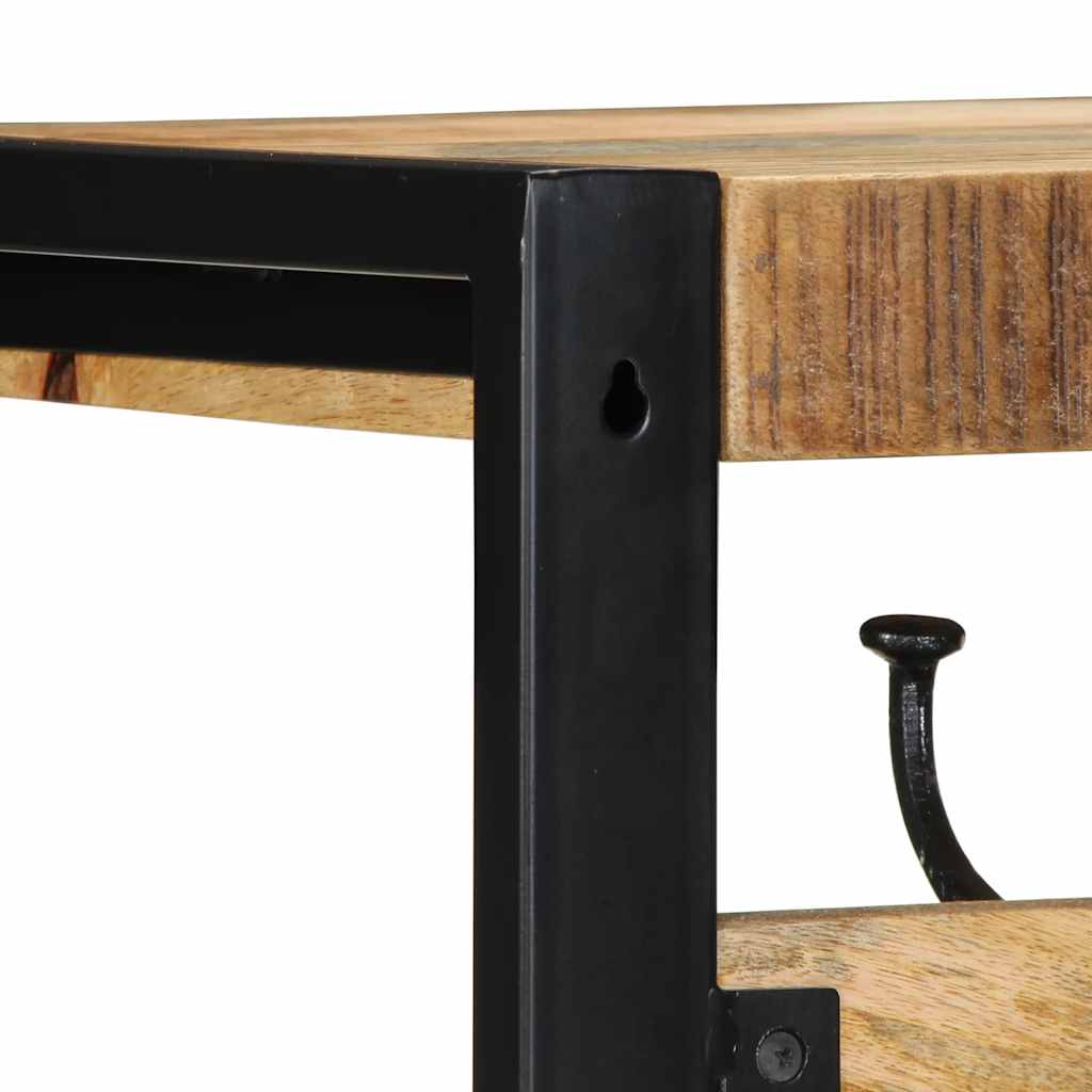 Kapstok 80x35x35 cm massief ruw mangohout is nu te koop bij PeponiXL, paradijselijk wonen!