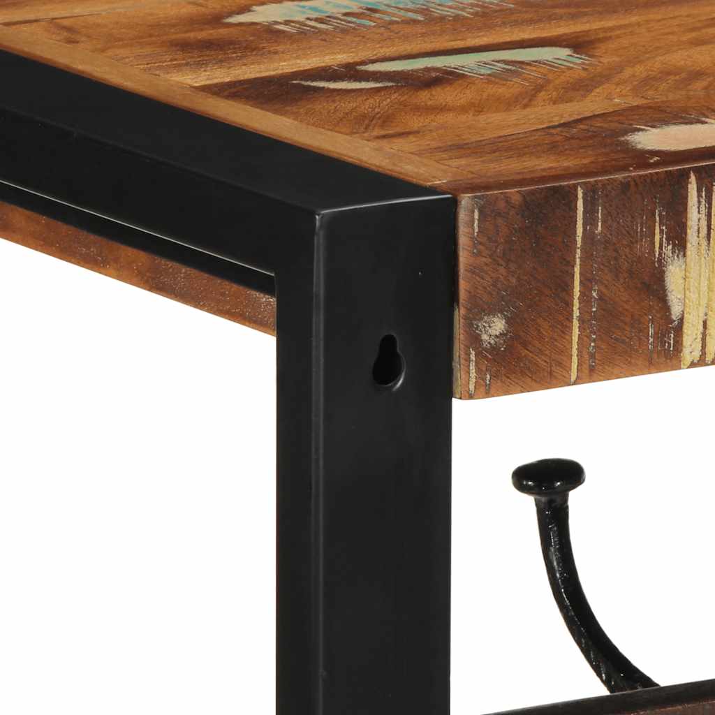 Kapstok 80x35x35 cm massief gerecycled hout meerkleurig is nu te koop bij PeponiXL, paradijselijk wonen!