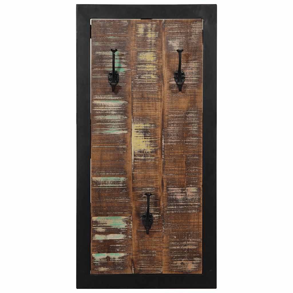 Kapstok 40x2x80 cm massief gerecycled hout meerkleurig is nu te koop bij PeponiXL, paradijselijk wonen!