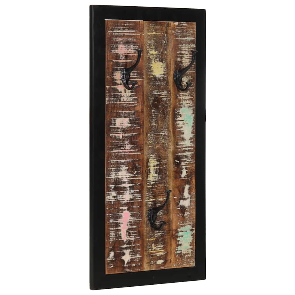 Kapstok 40x2x80 cm massief gerecycled hout meerkleurig is nu te koop bij PeponiXL, paradijselijk wonen!