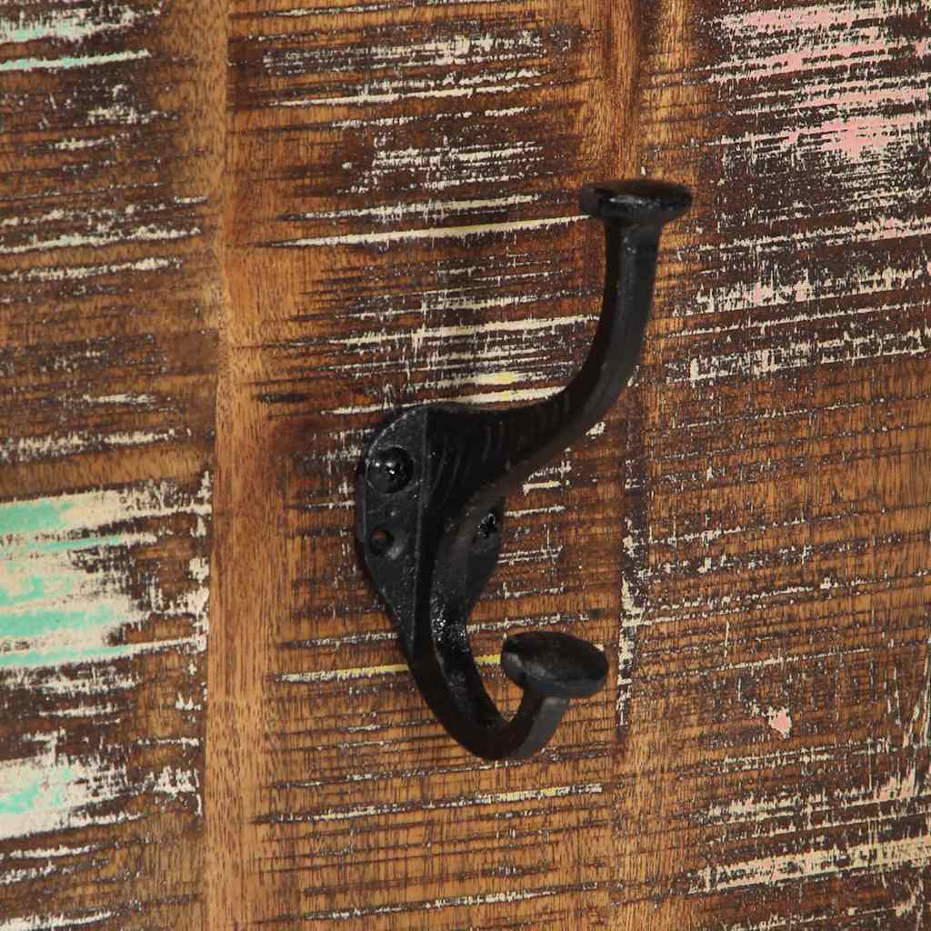 Kapstok 40x2x80 cm massief gerecycled hout meerkleurig is nu te koop bij PeponiXL, paradijselijk wonen!