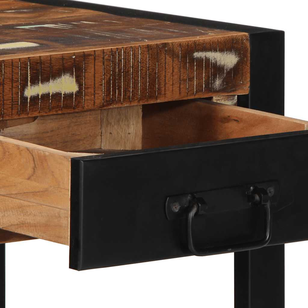 Bijzettafel 40x40x50 cm massief gerecycled hout meerkleurig is nu te koop bij PeponiXL, paradijselijk wonen!