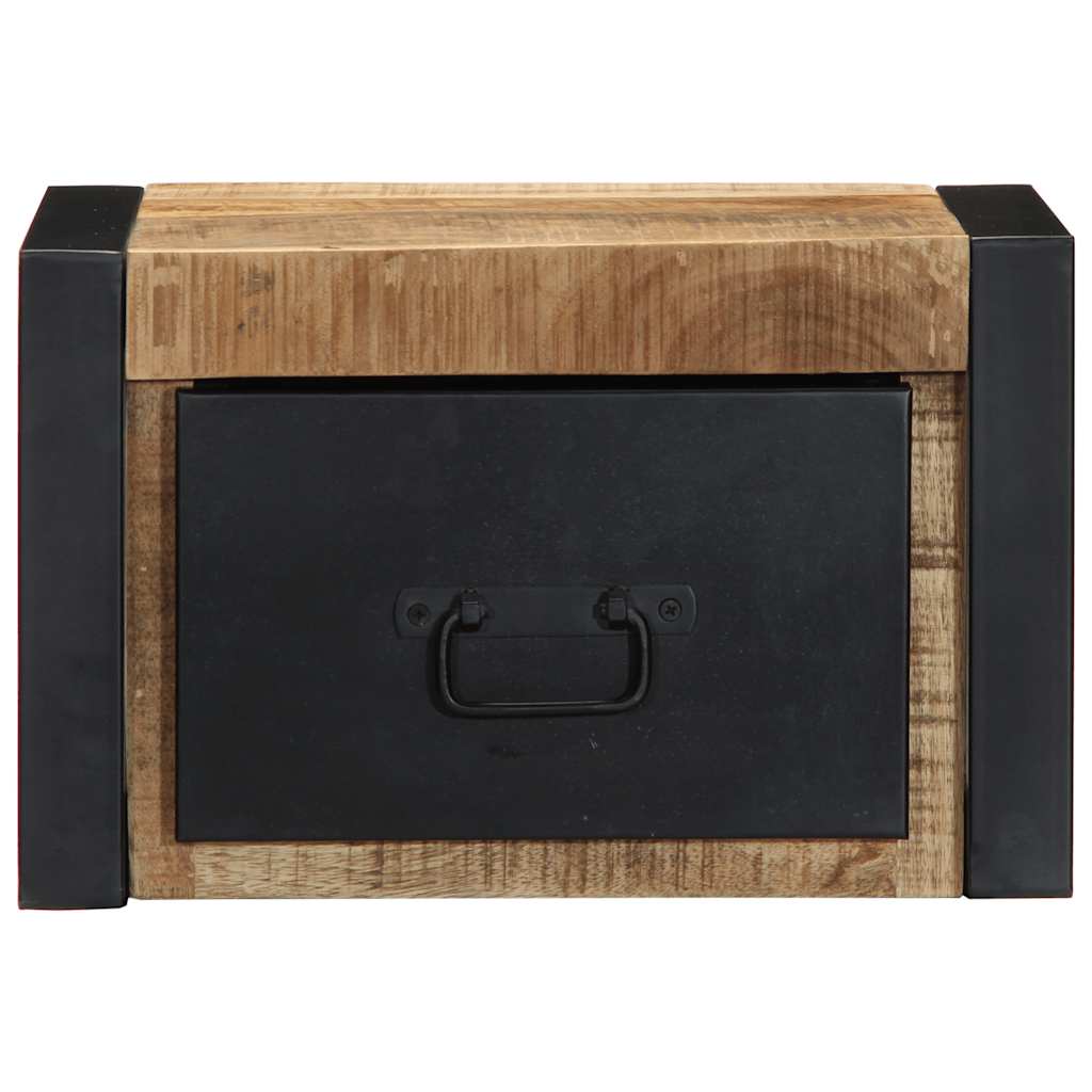 Nachtkastje 40x35x25 cm massief ruw mangohout is nu te koop bij PeponiXL, paradijselijk wonen!