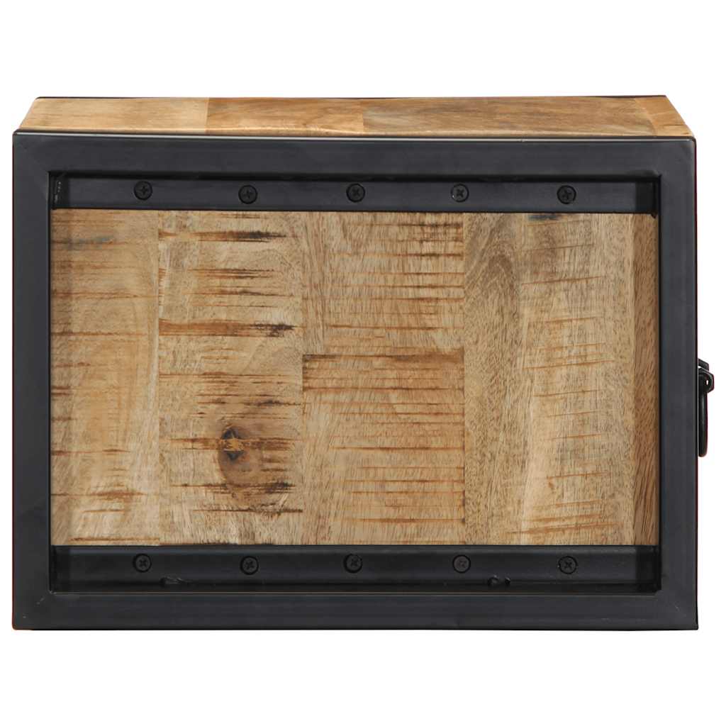 Nachtkastje 40x35x25 cm massief ruw mangohout is nu te koop bij PeponiXL, paradijselijk wonen!