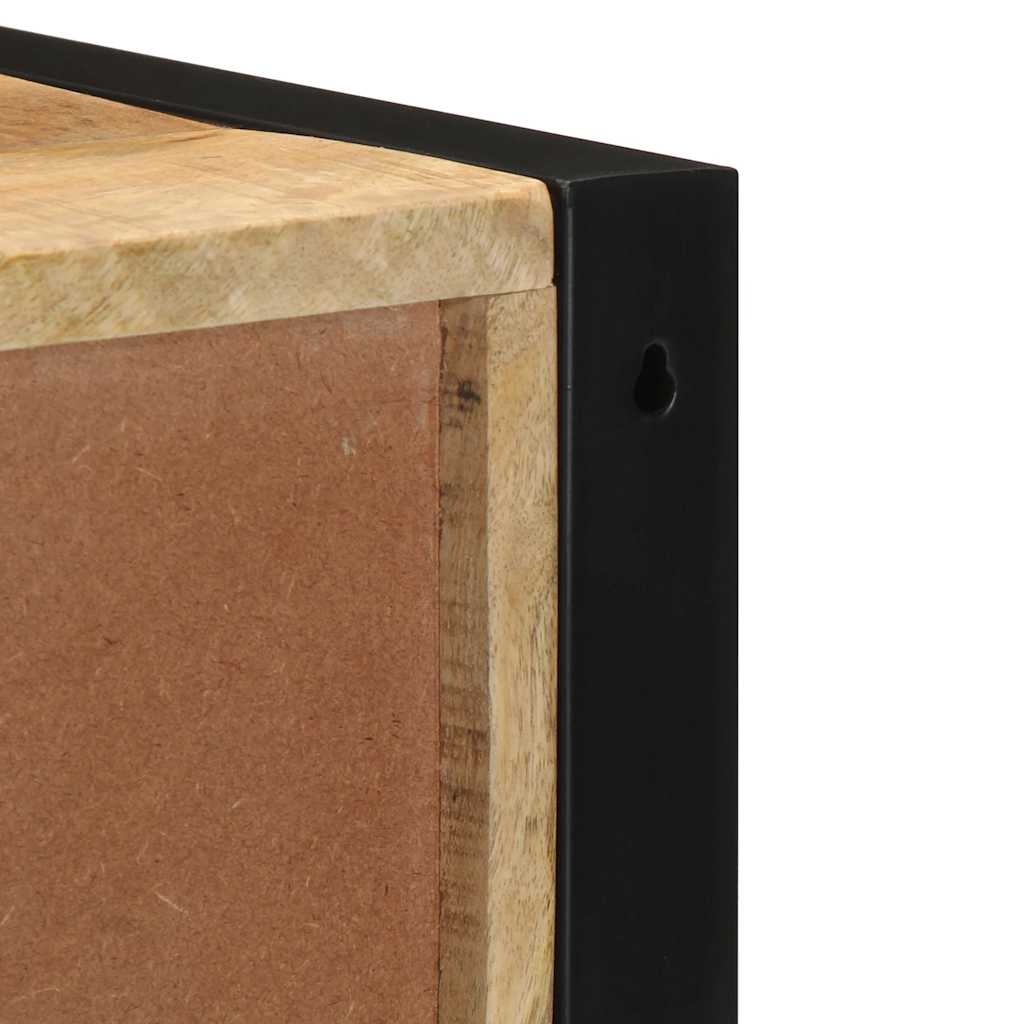 Nachtkastjes 2 st 40x35x40 cm massief ruw hout mango is nu te koop bij PeponiXL, paradijselijk wonen!