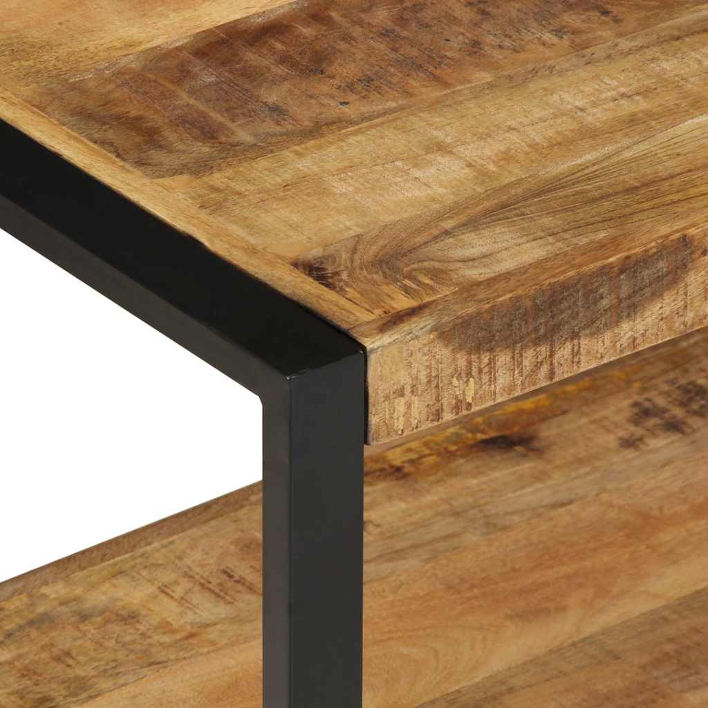 Kledingrek 80x40x190 cm massief ruw hout mango is nu te koop bij PeponiXL, paradijselijk wonen!