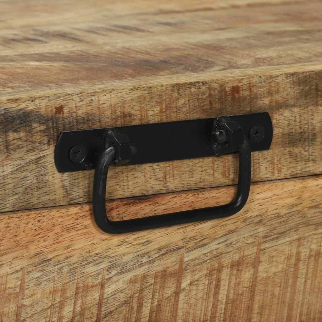 Opbergkisten met opslag Bruin 80 x 30 x 30 cm Massief mangohout is nu te koop bij PeponiXL, paradijselijk wonen!