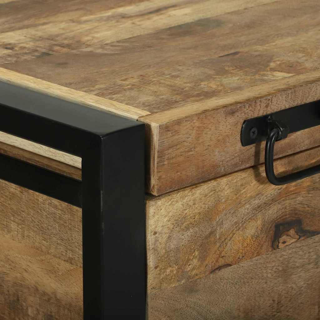 Opbergbox met opslag Bruin 80 x 35 x 45 cm Massief mangohout is nu te koop bij PeponiXL, paradijselijk wonen!
