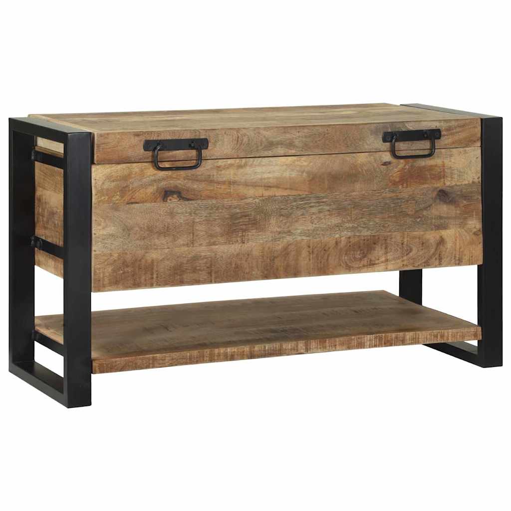 Opbergbox met opslag Bruin 80 x 35 x 45 cm Massief mangohout is nu te koop bij PeponiXL, paradijselijk wonen!