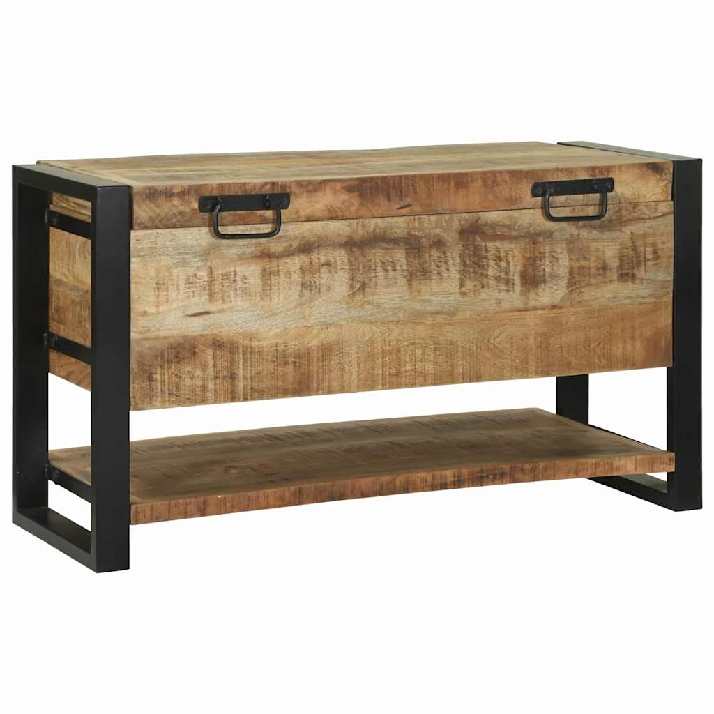 Opbergbox met opslag Bruin 80 x 35 x 45 cm Massief mangohout is nu te koop bij PeponiXL, paradijselijk wonen!