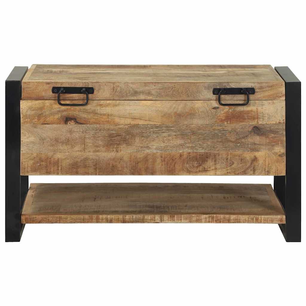Opbergbox met opslag Bruin 80 x 35 x 45 cm Massief mangohout is nu te koop bij PeponiXL, paradijselijk wonen!