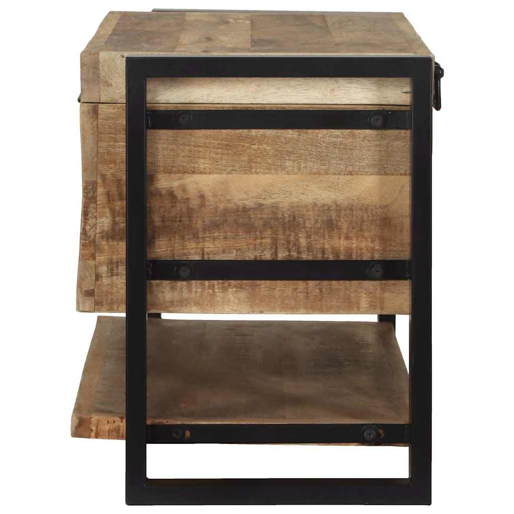Opbergbox met opslag Bruin 80 x 35 x 45 cm Massief mangohout is nu te koop bij PeponiXL, paradijselijk wonen!