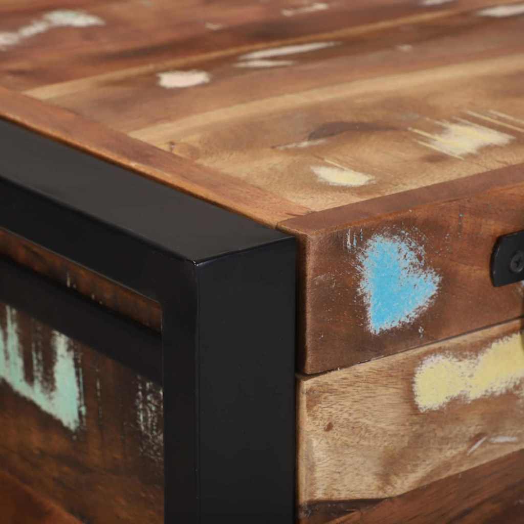 Opbergbox Multikleur 80 x 35 x 45 cm Massief gerecycled hout is nu te koop bij PeponiXL, paradijselijk wonen!