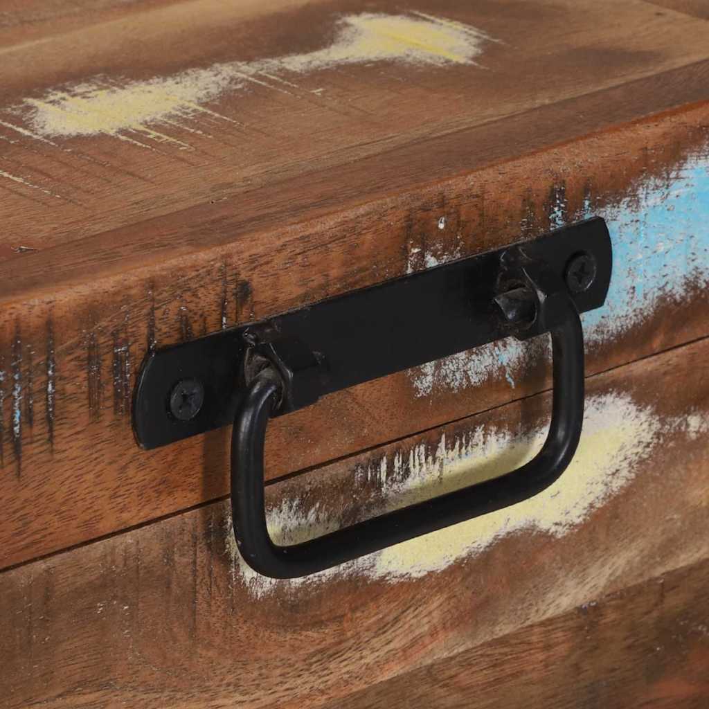 Opbergbox Multikleur 80 x 35 x 45 cm Massief gerecycled hout is nu te koop bij PeponiXL, paradijselijk wonen!