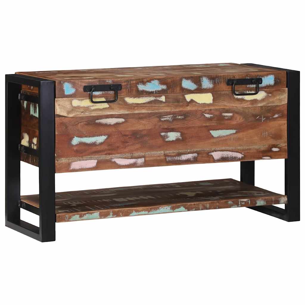 Opbergbox Multikleur 80 x 35 x 45 cm Massief gerecycled hout is nu te koop bij PeponiXL, paradijselijk wonen!