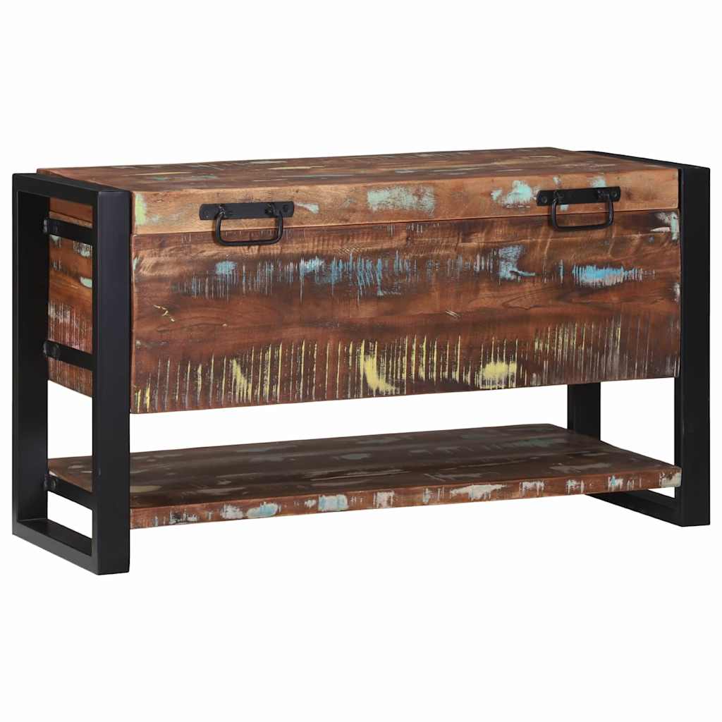 Opbergbox Multikleur 80 x 35 x 45 cm Massief gerecycled hout is nu te koop bij PeponiXL, paradijselijk wonen!