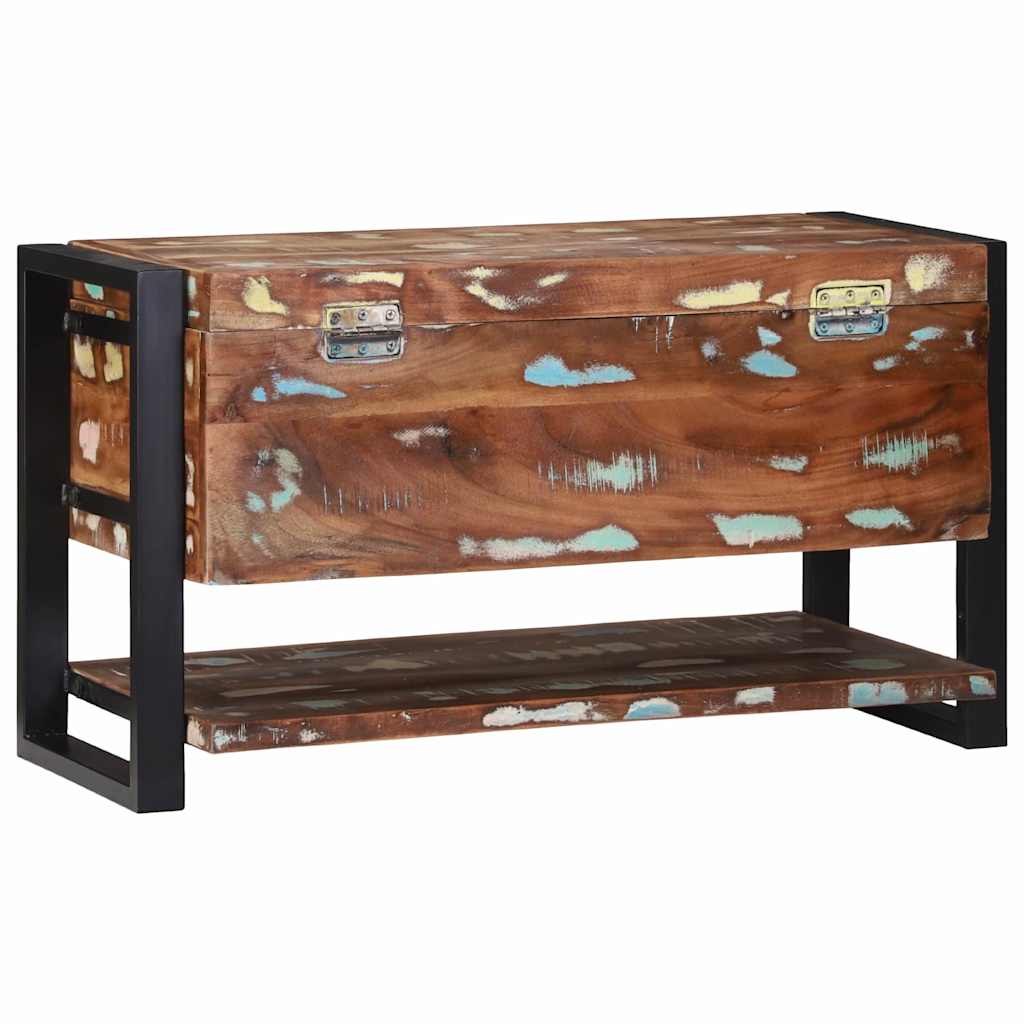 Opbergbox Multikleur 80 x 35 x 45 cm Massief gerecycled hout is nu te koop bij PeponiXL, paradijselijk wonen!