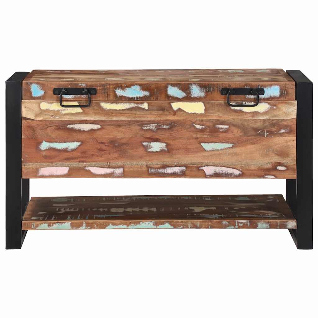 Opbergbox Multikleur 80 x 35 x 45 cm Massief gerecycled hout is nu te koop bij PeponiXL, paradijselijk wonen!