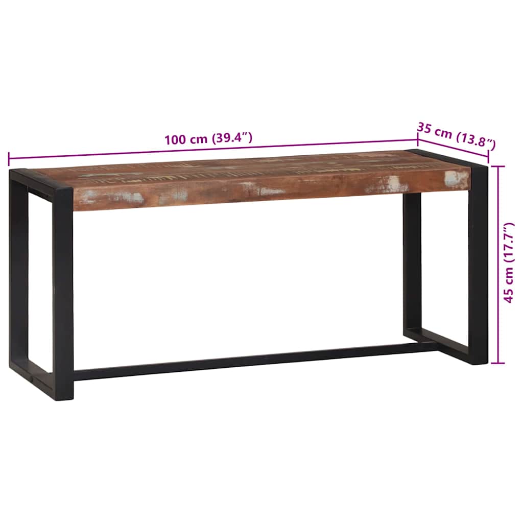 Bank Massief Mango Hout is nu te koop bij PeponiXL, paradijselijk wonen!