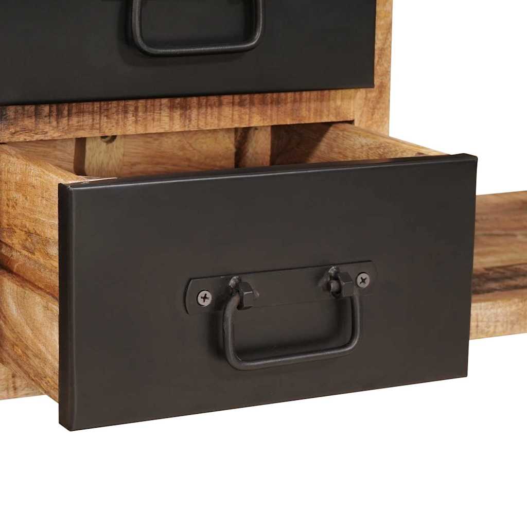 Opslagbank met lade Bruin 80 x 35 x 40 cm Massief mangohout is nu te koop bij PeponiXL, paradijselijk wonen!