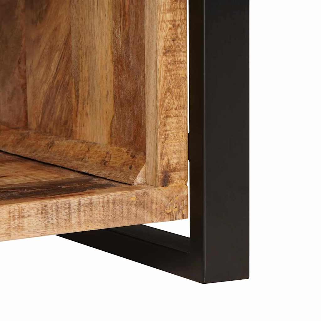 Opslagbank met lade Bruin 80 x 35 x 40 cm Massief mangohout is nu te koop bij PeponiXL, paradijselijk wonen!