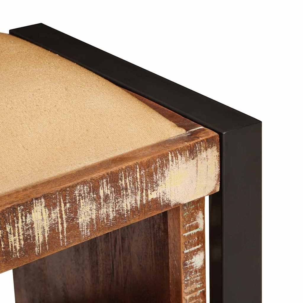Opslagbank Multikleur 80 x 35 x 40 cm Massief gerecycled hout is nu te koop bij PeponiXL, paradijselijk wonen!