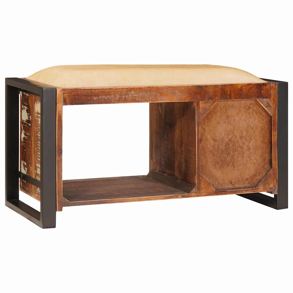 Opslagbank Multikleur 80 x 35 x 40 cm Massief gerecycled hout is nu te koop bij PeponiXL, paradijselijk wonen!