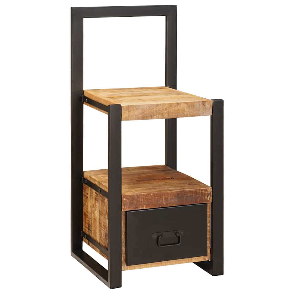 Kledinghouder met lade Bruin 40 x 40 x 90 cm Massief Mango Hout is nu te koop bij PeponiXL, paradijselijk wonen!