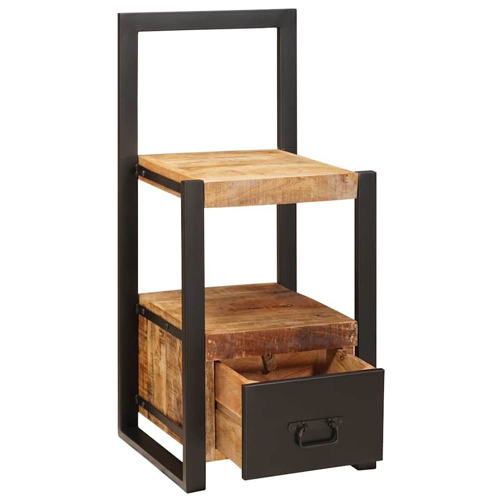 Kledinghouder met lade Bruin 40 x 40 x 90 cm Massief Mango Hout is nu te koop bij PeponiXL, paradijselijk wonen!