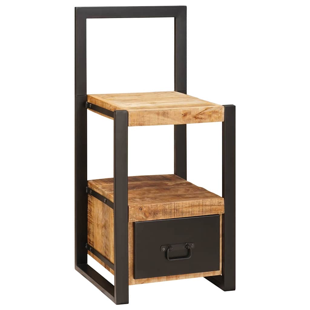 Kledinghouder met lade Bruin 40 x 40 x 90 cm Massief Mango Hout is nu te koop bij PeponiXL, paradijselijk wonen!
