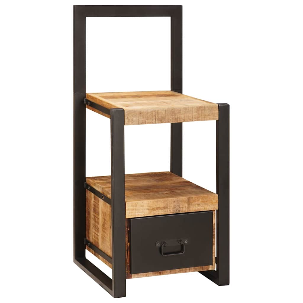Kledinghouder met lade Bruin 40 x 40 x 90 cm Massief Mango Hout is nu te koop bij PeponiXL, paradijselijk wonen!