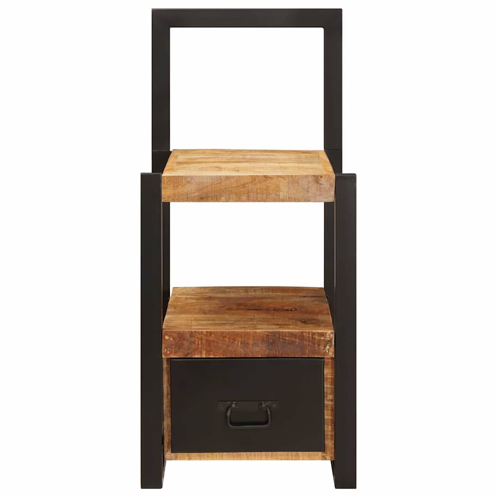 Kledinghouder met lade Bruin 40 x 40 x 90 cm Massief Mango Hout is nu te koop bij PeponiXL, paradijselijk wonen!