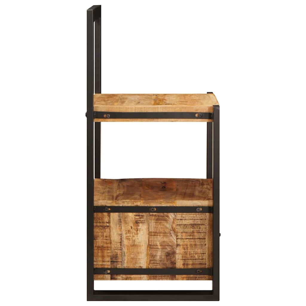 Kledinghouder met lade Bruin 40 x 40 x 90 cm Massief Mango Hout is nu te koop bij PeponiXL, paradijselijk wonen!
