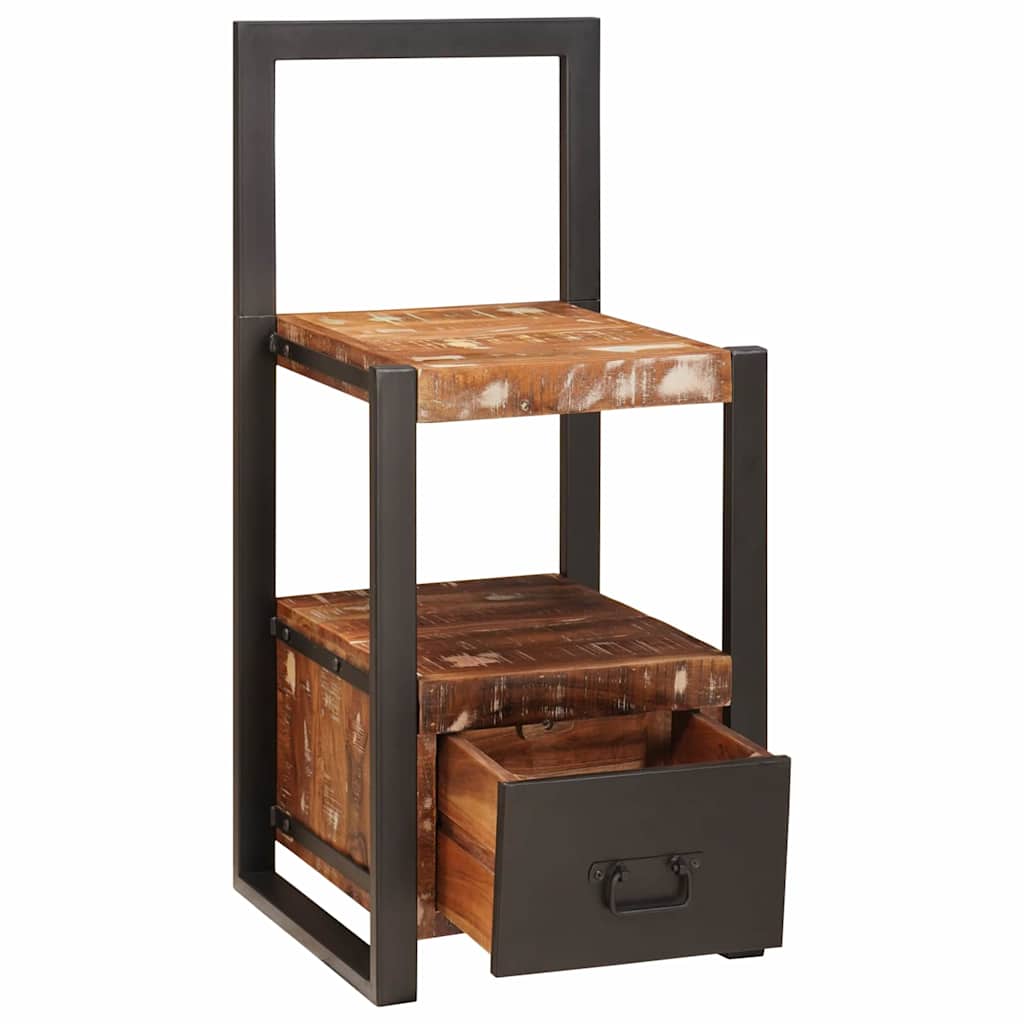 Kledinghouder met lade Multikleur Massief Gerecycled Hout is nu te koop bij PeponiXL, paradijselijk wonen!
