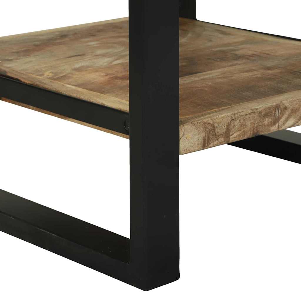 Bijzettafel met lade Bruin 40 x 40 x 80 cm Massief Mango Hout is nu te koop bij PeponiXL, paradijselijk wonen!